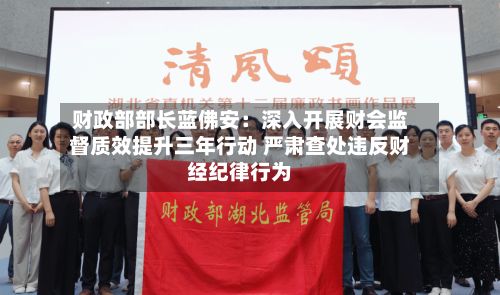 财政部部长蓝佛安：深入开展财会监督质效提升三年行动 严肃查处违反财经纪律行为