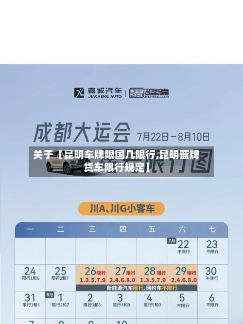 关于【昆明车牌限国几限行,昆明蓝牌货车限行规定】-第2张图片