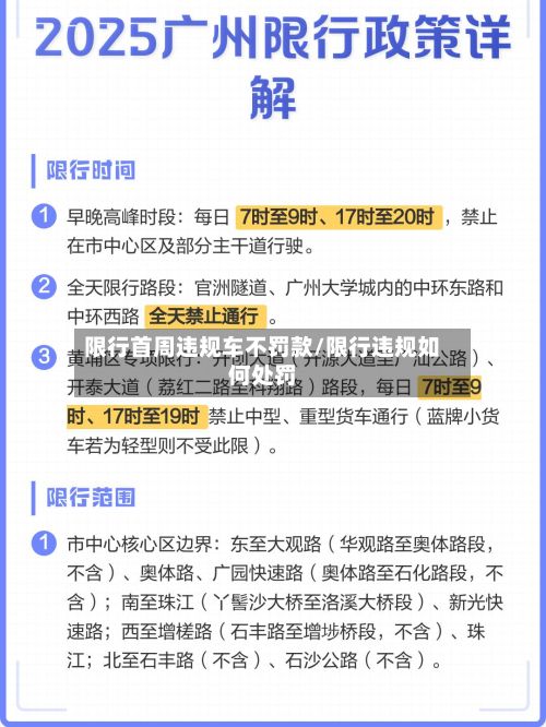 限行首周违规车不罚款/限行违规如何处罚