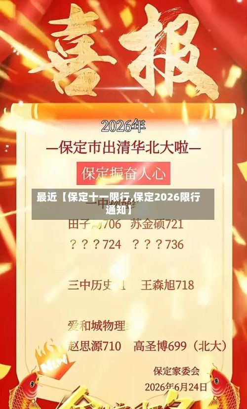 最近【保定十一限行,保定2026限行通知】-第2张图片