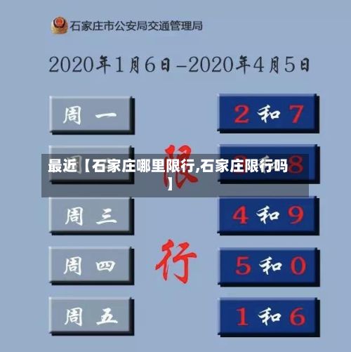 最近【石家庄哪里限行,石家庄限行吗】-第2张图片
