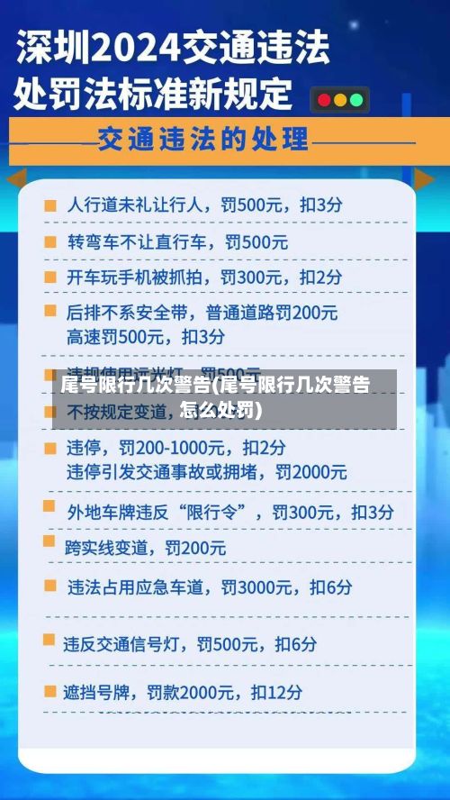 尾号限行几次警告(尾号限行几次警告怎么处罚)-第3张图片