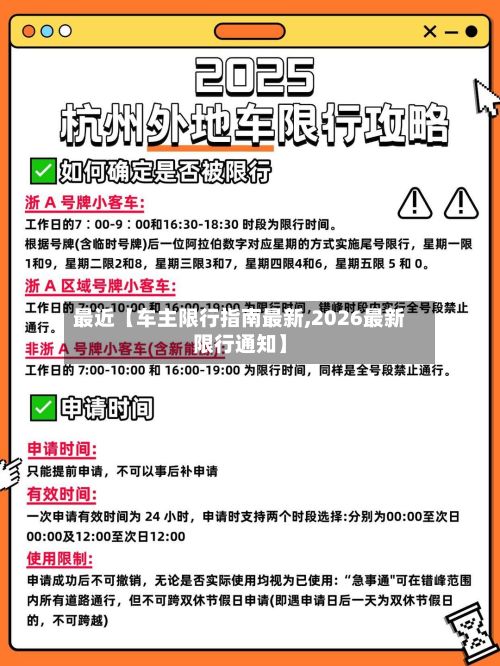 最近【车主限行指南最新,2026最新限行通知】-第2张图片