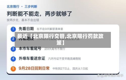 最近【北京限行交管,北京限行罚款政策】