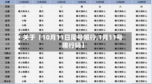 关于【10月11日尾号限行,1月11号限行吗】