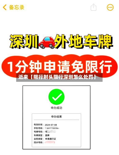 近来【限行射头限行深圳怎么处罚】-第2张图片
