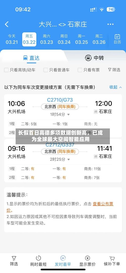 长假首日高德多项数据创新高，已成为全球最大空间智能应用-第3张图片