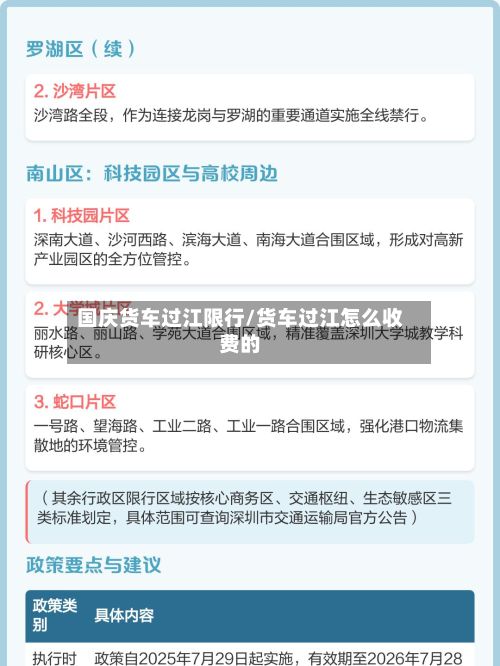 国庆货车过江限行/货车过江怎么收费的