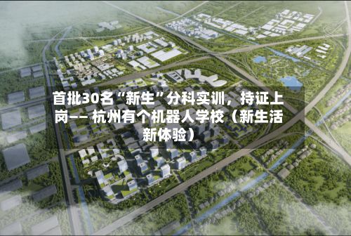 首批30名“新生”分科实训，持证上岗—— 杭州有个机器人学校（新生活新体验）-第2张图片