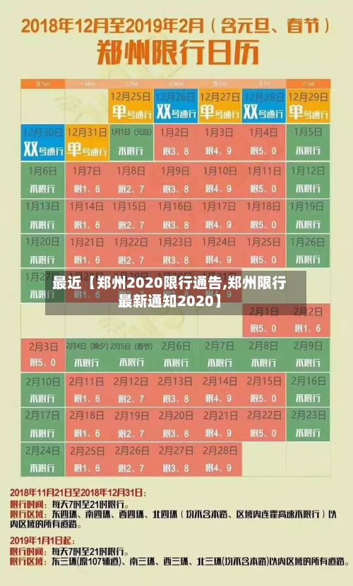 最近【郑州2020限行通告,郑州限行最新通知2020】-第3张图片