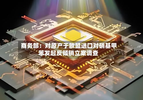 商务部：对原产于欧盟进口对硝基甲苯发起反倾销立案调查