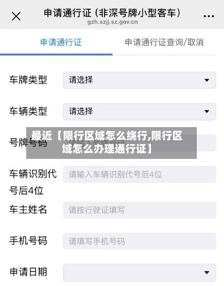 最近【限行区域怎么绕行,限行区域怎么办理通行证】-第3张图片