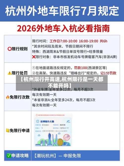 【杭州限行开高速,杭州限行是一天都不能开吗】
