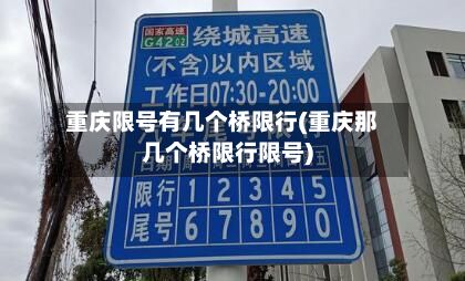 重庆限号有几个桥限行(重庆那几个桥限行限号)-第2张图片