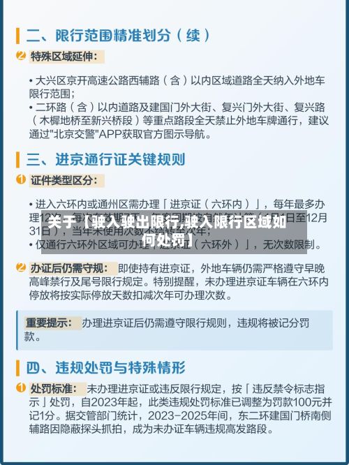 关于【驶入驶出限行,驶入限行区域如何处罚】