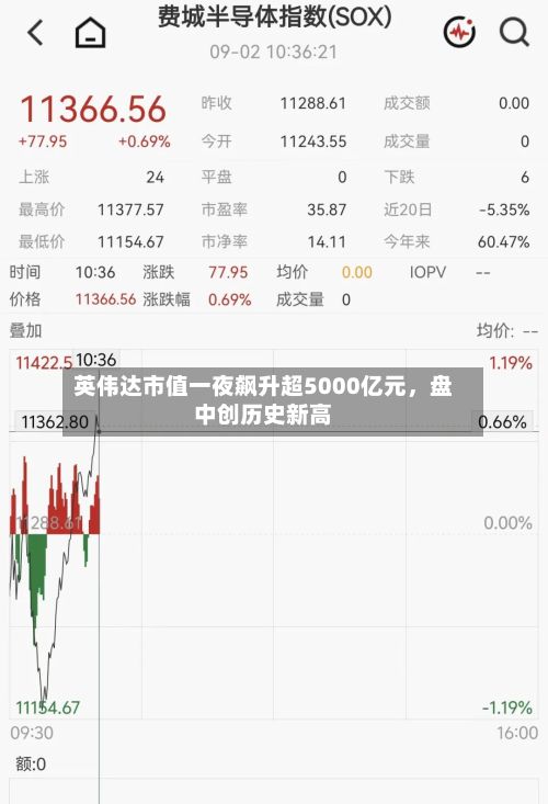 英伟达市值一夜飙升超5000亿元，盘中创历史新高-第2张图片