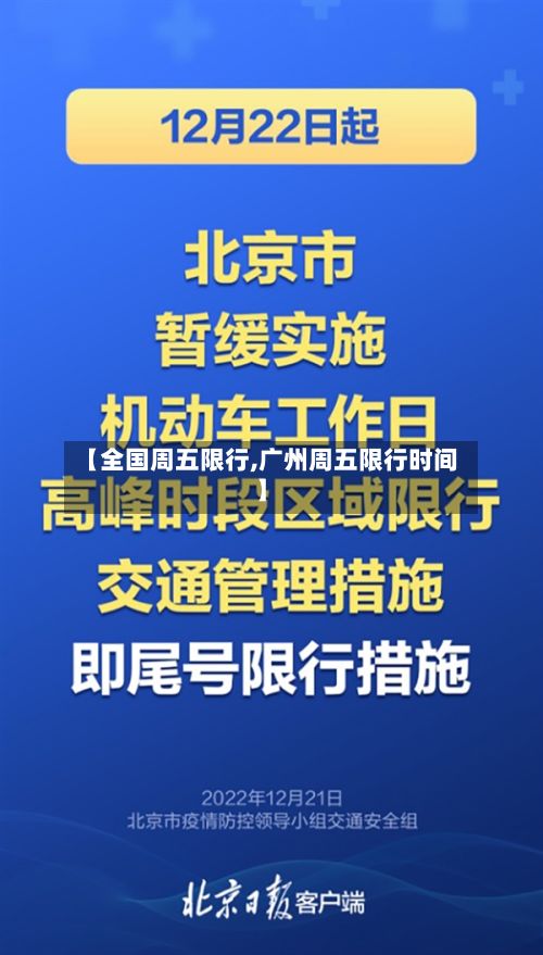 【全国周五限行,广州周五限行时间】-第3张图片