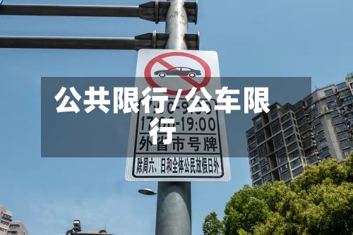 公共限行/公车限行
