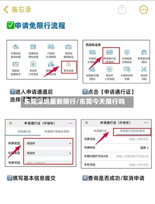东莞深圳最新限行/东莞今天限行吗