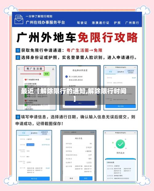 最近【解除限行的通知,解除限行时间】-第2张图片