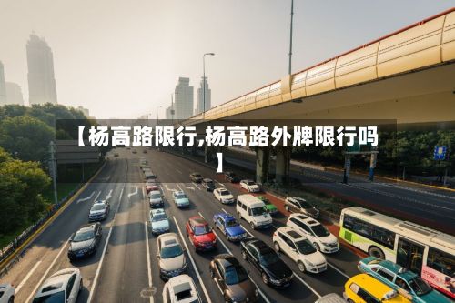 【杨高路限行,杨高路外牌限行吗】