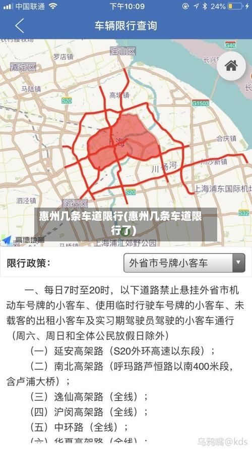 惠州几条车道限行(惠州几条车道限行了)-第2张图片