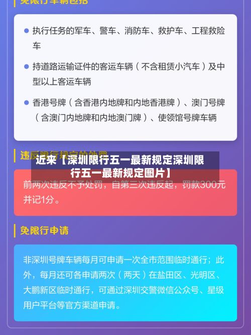 近来【深圳限行五一最新规定深圳限行五一最新规定图片】-第2张图片