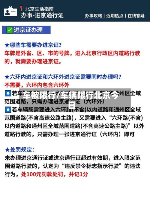 车被限行/车辆限行北京今日-第2张图片