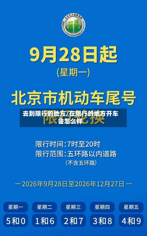 去到限行的地方/在限行的地方开车会怎么样
