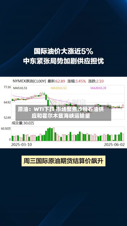 原油：WTI下跌 市场聚焦沙特石油供应和霍尔木兹海峡运输量-第3张图片