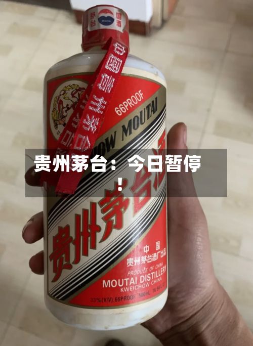 贵州茅台：今日暂停！