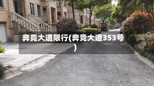 奔竟大道限行(奔竞大道353号)-第2张图片