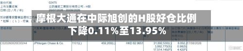 摩根大通在中际旭创的H股好仓比例下降0.11%至13.95%-第2张图片