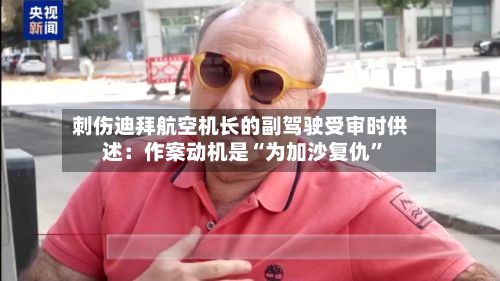 刺伤迪拜航空机长的副驾驶受审时供述：作案动机是“为加沙复仇”-第2张图片