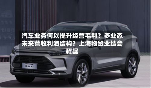 汽车业务何以提升经营毛利？多业态未来营收利润结构？上海物贸业绩会释疑