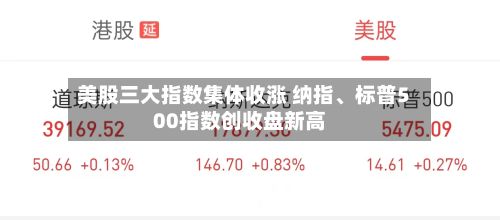 美股三大指数集体收涨 纳指	、标普500指数创收盘新高-第1张图片