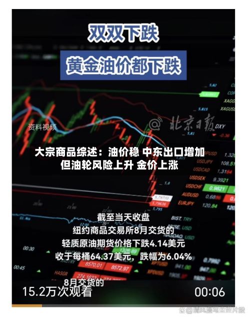 大宗商品综述：油价稳 中东出口增加但油轮风险上升 金价上涨-第2张图片