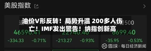 油价V形反转！局势升温 200多人伤亡！IMF发出警告！纳指创新高