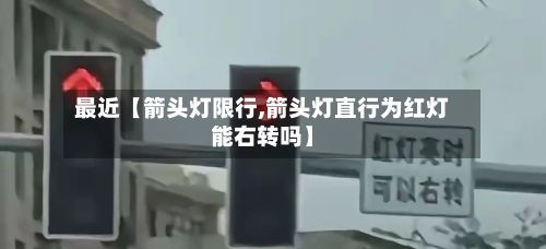 最近【箭头灯限行,箭头灯直行为红灯能右转吗】-第2张图片