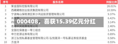 000408，喜获15.39亿元分红-第3张图片