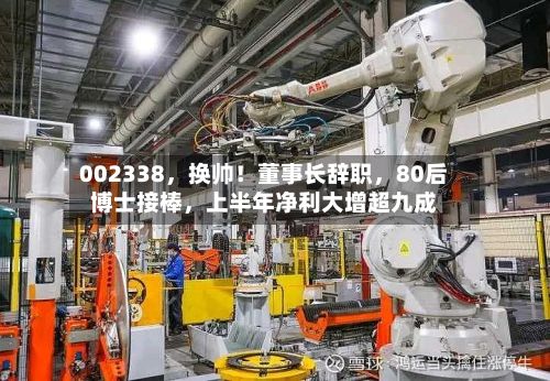 002338，换帅！董事长辞职	，80后博士接棒，上半年净利大增超九成-第1张图片