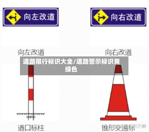 道路限行标识大全/道路警示标识黄绿色-第2张图片
