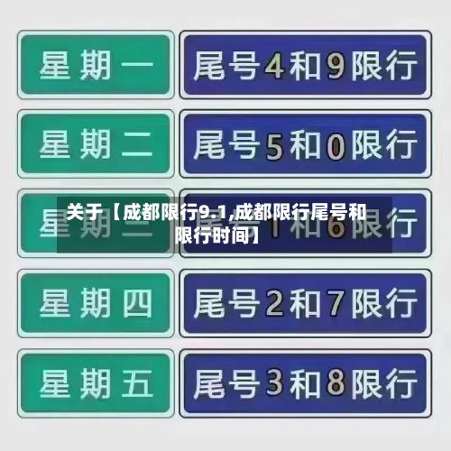 关于【成都限行9.1,成都限行尾号和限行时间】-第2张图片