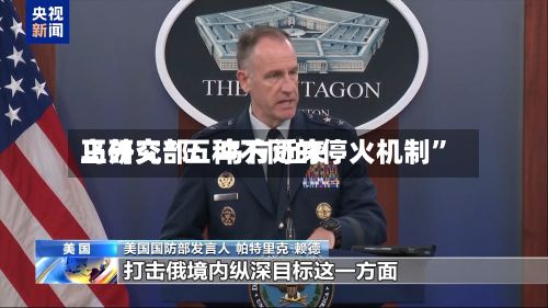 乌外交部：乌方近来正研究“五种不同的停火机制”