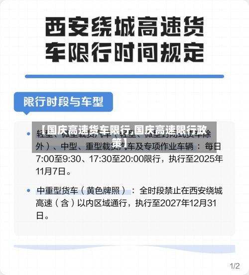 【国庆高速货车限行,国庆高速限行政策】-第3张图片