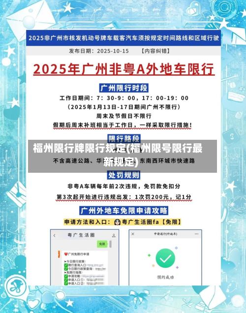 福州限行牌限行规定(福州限号限行最新规定)-第3张图片