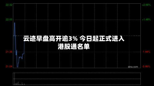 云迹早盘高开逾3% 今日起正式进入港股通名单-第1张图片
