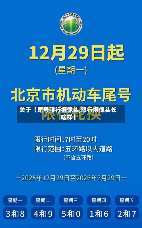 关于【尾号限行摄像头,限行摄像头长啥样】