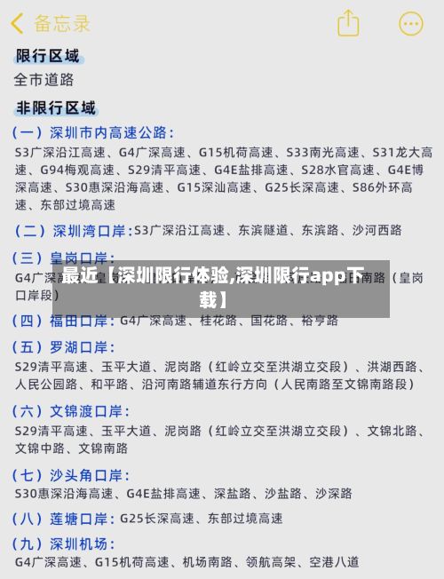 最近【深圳限行体验,深圳限行app下载】-第2张图片
