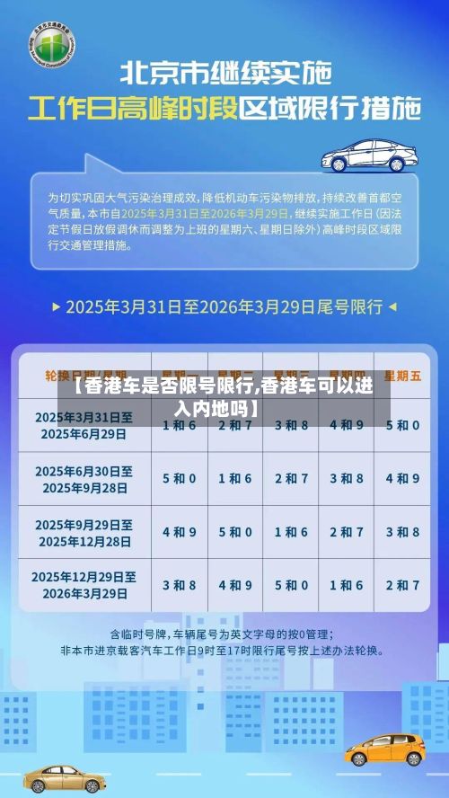 【香港车是否限号限行,香港车可以进入内地吗】-第2张图片